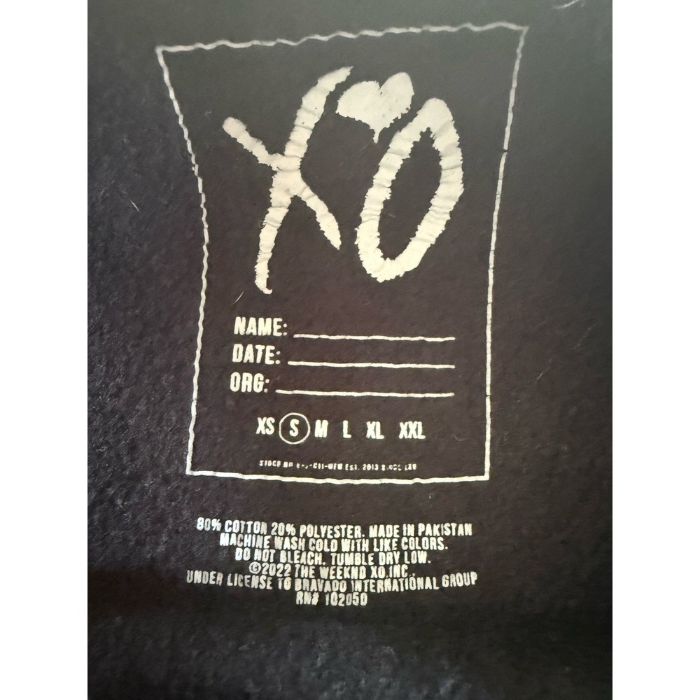 XO The Weeknd Dawn FM Mens S Album Graphic Sweatshirt Black Crewneck Merch - Picture 4 of 9